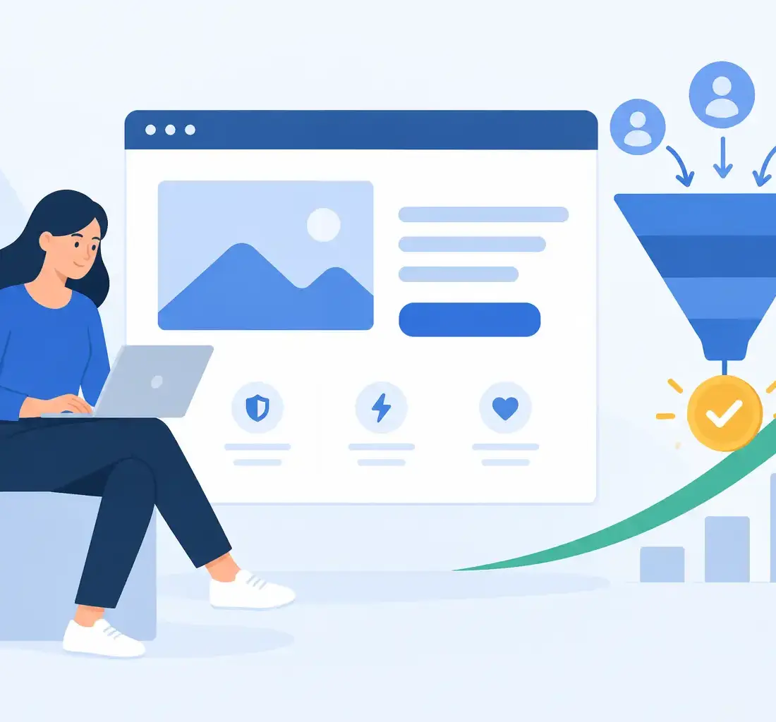 Landing page para aumentar conversiones de verdad
