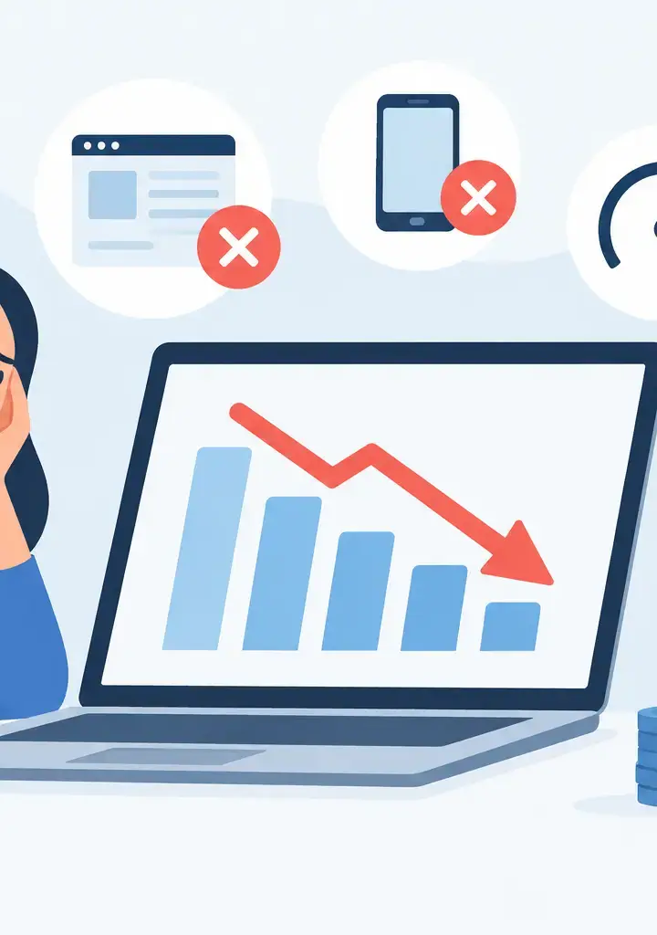 10 errores que bajan conversiones web y ventas
